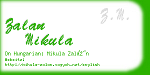 zalan mikula business card